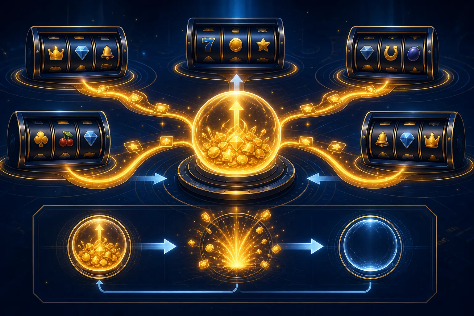 Minh họa cho Góc Nhìn ABCVIP: Slot Progressive Hoạt Động Như Thế Nào?