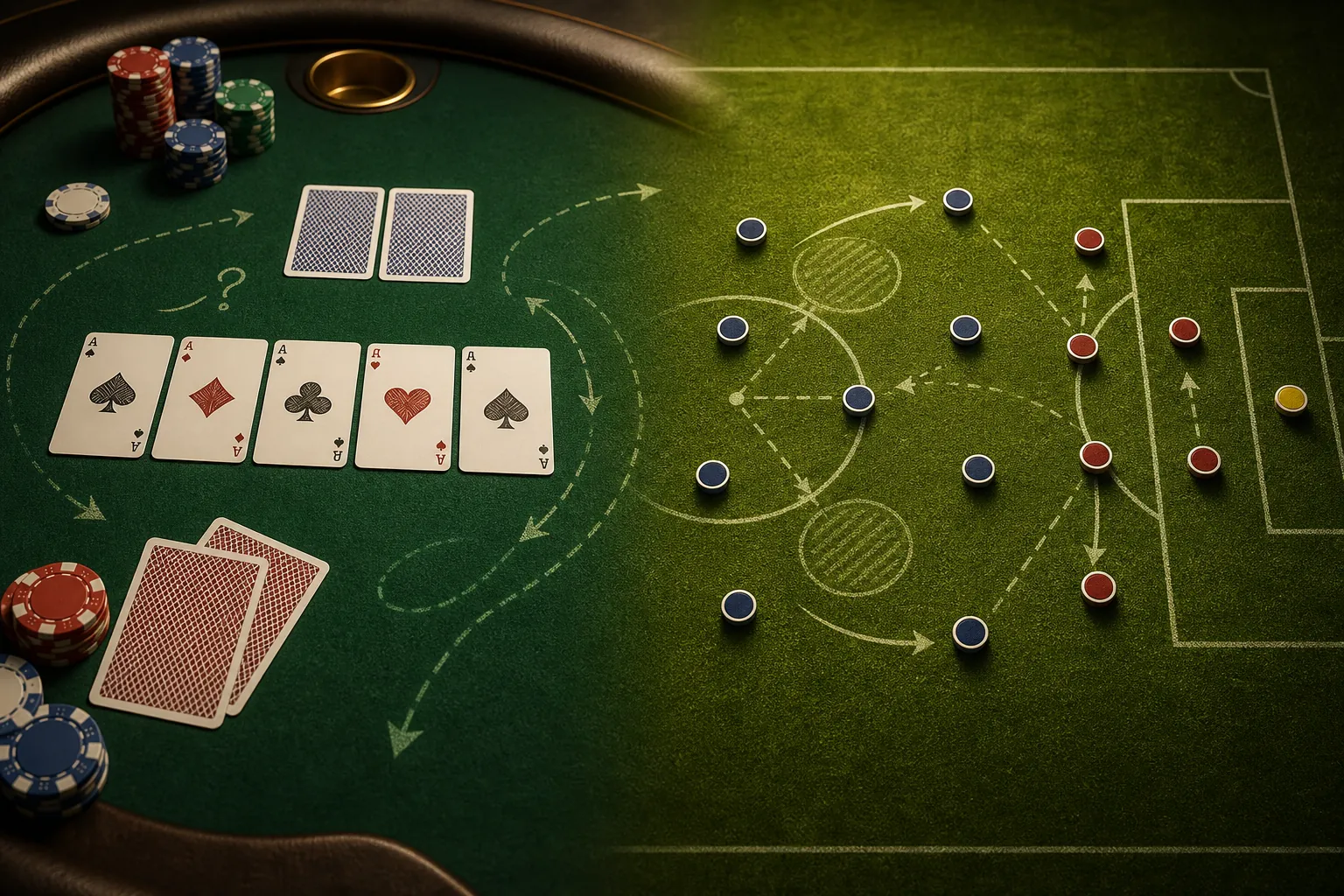 Minh họa cho Góc Nhìn HI88: Poker Và Bóng Đá Giống, Khác Nhau Ở Những Điểm Nào?