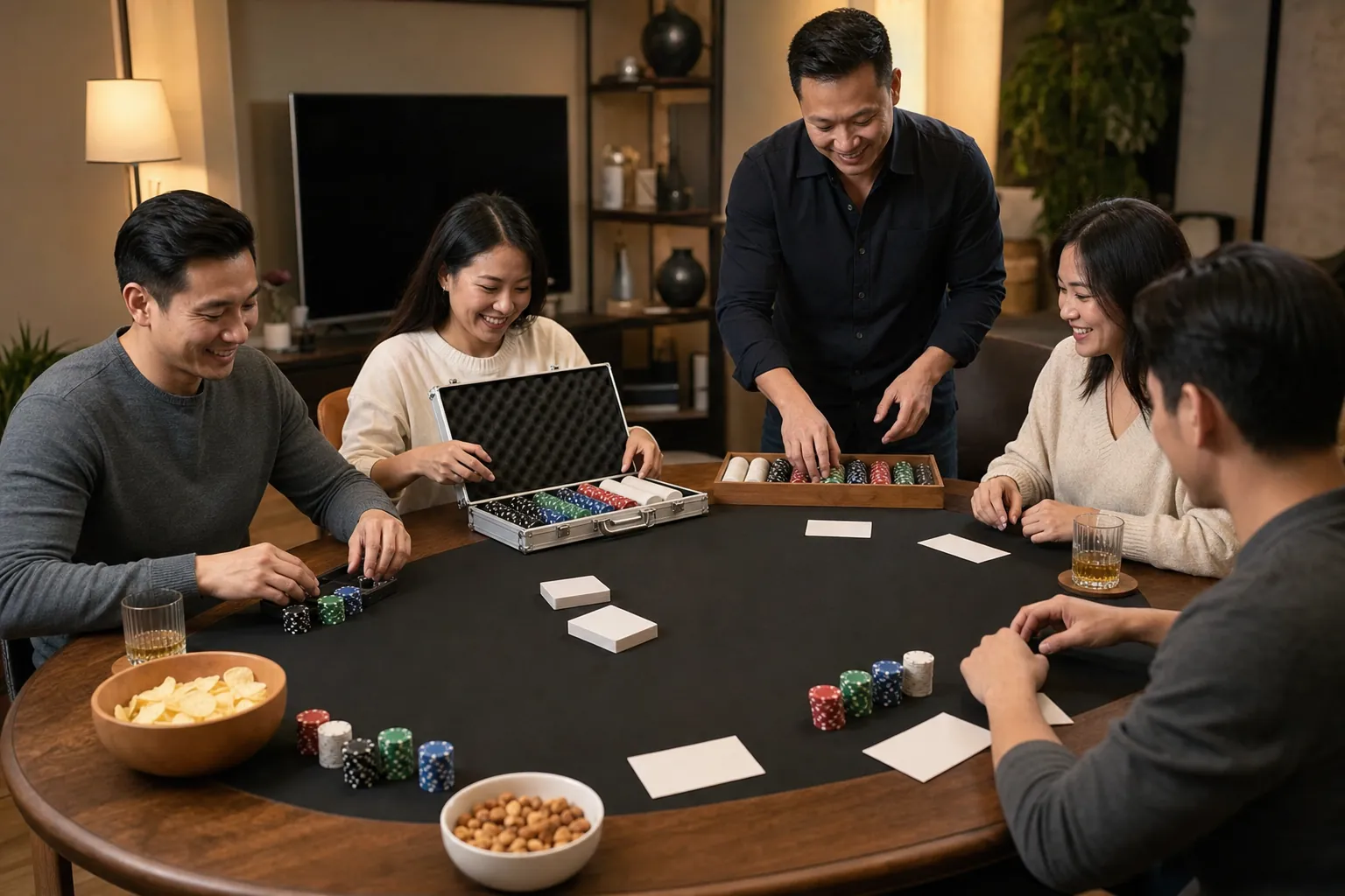 Minh họa cho Góc Nhìn J88: Cách Tổ Chức Một Buổi Poker Tại Nhà Gọn Gàng Và Công Bằng